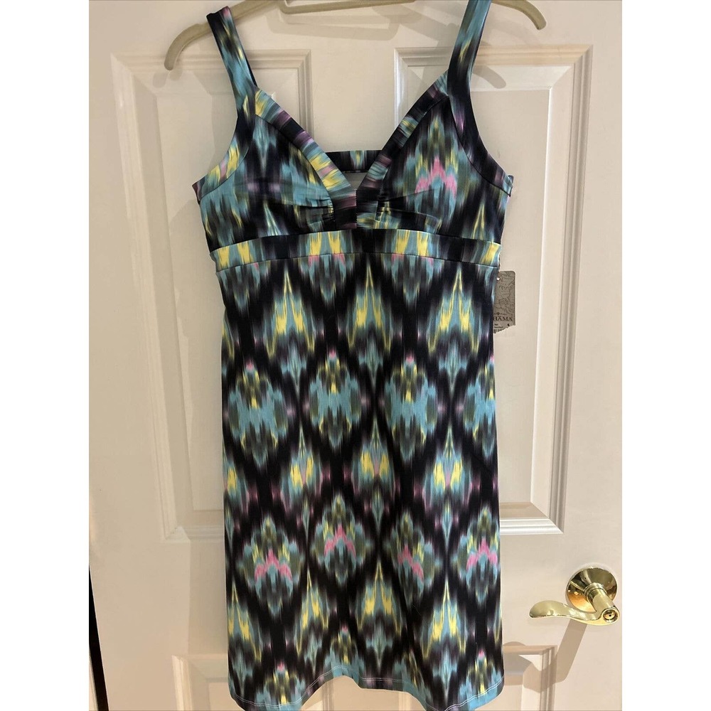 Tehama Outdoor Women Athletic Tennis Tank Dress SunDress Stretch Cage Back NWT S